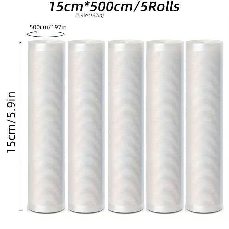 5-Pack BPA-Free Vacuum Sealing Bags 28cm x 50cm Food Storage Preservation