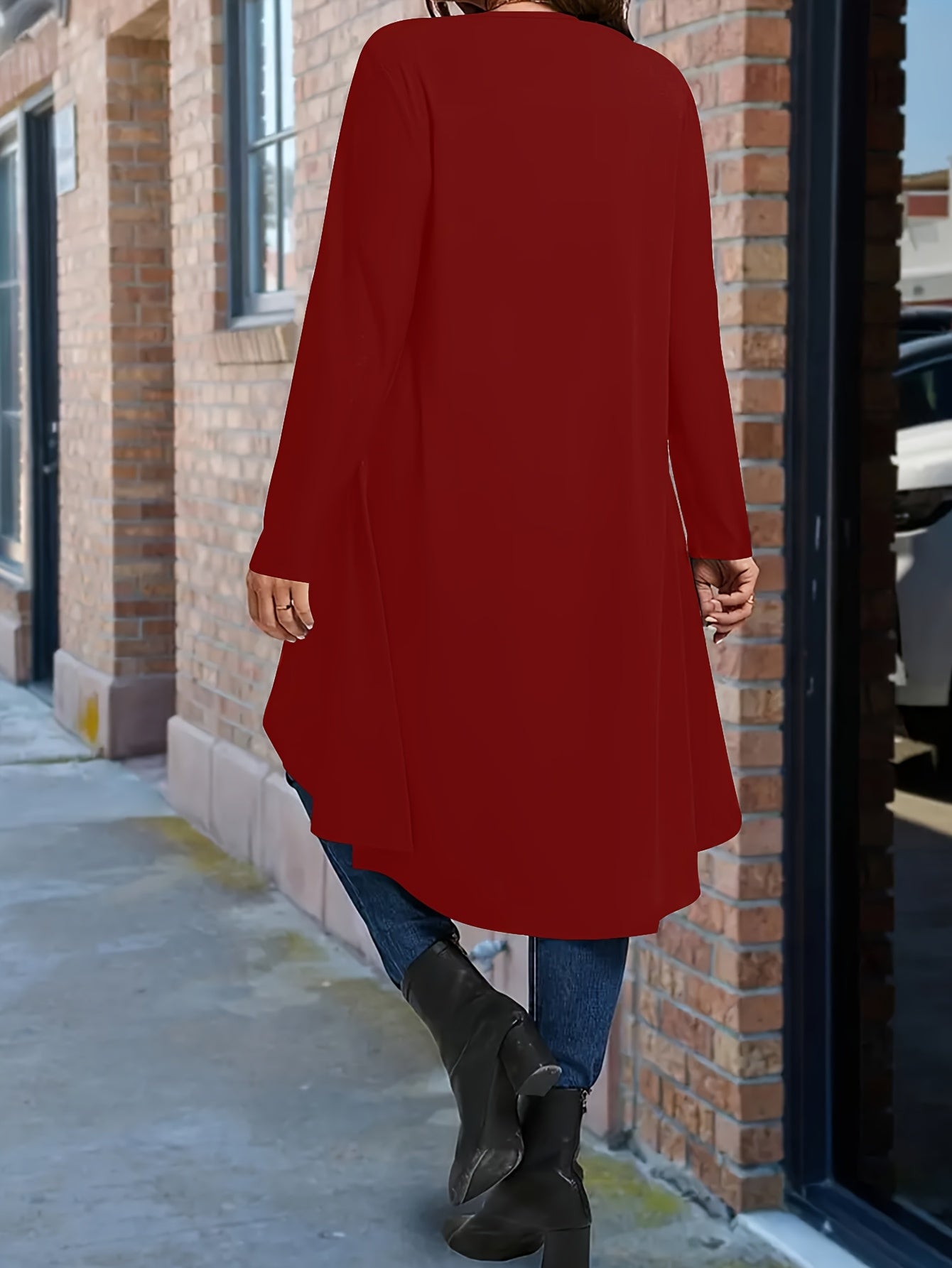 Women's Long Sleeve T-Shirts Set Polyester Crew Neck Solid Colors Spring Summer Fall