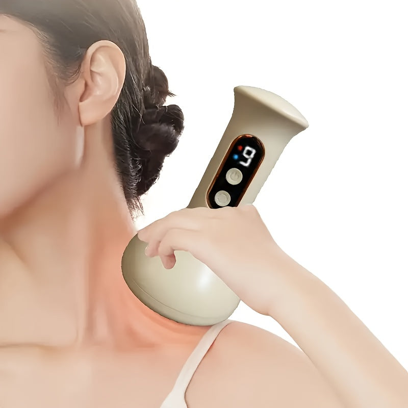 Compact Smart 9-Speed Cupping Massager with Heat Compression USB Rechargeable Full-Body Portable