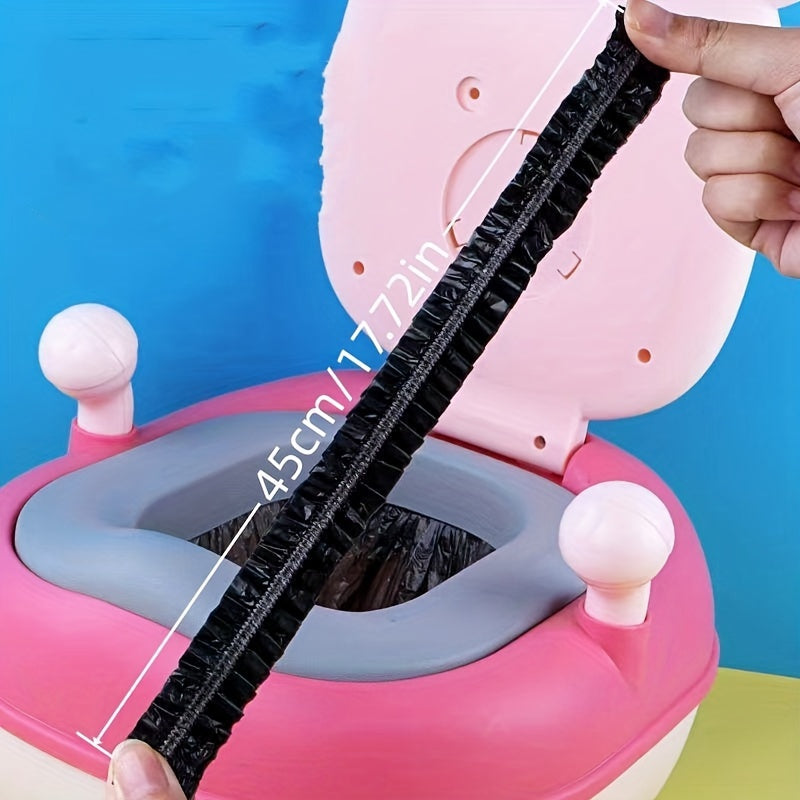 Bolalar hojatxonasi uchun bir martalik plastik sumka, tozalash sumkasi yoki bosh qopqog'i sifatida ishlatilishi mumkin, suv o'tkazmaydigan va chang o'tkazmaydigan, qalinligi oshirilgan.