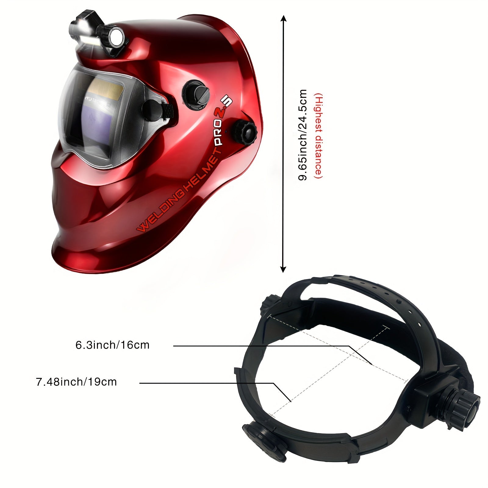 TRQWH Сварочная Маска: Автоматическая затемняющая каска для мужчин с высокой оптической ясностью, широкий диапазон затемнения 9-13, двойной дуговой датчик, солнечное питание, идеальна для MIG, TIG, ARC сварки и шлифовки.