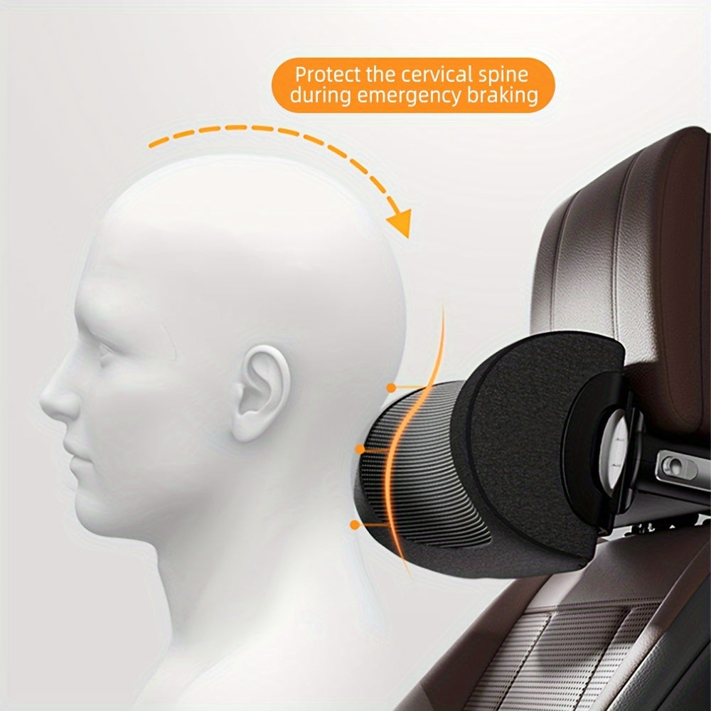 Memory Foam Car Neck Pillow with Adjustable Headrest for Cervical Support