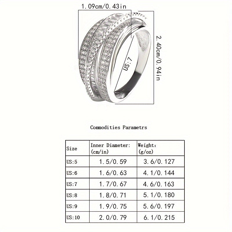 Zamonaviy va nozik Sterling Silver to'y halqalar to'plami, sintetik dekabr tug'ilgan tosh kubik zirkoni bilan - kumush qoplamada geometrik baguette halqa, har kuni kiyish va bayramlar uchun ideal, ajoyib 14-fevral sovg'asi - jinsga oid emas.