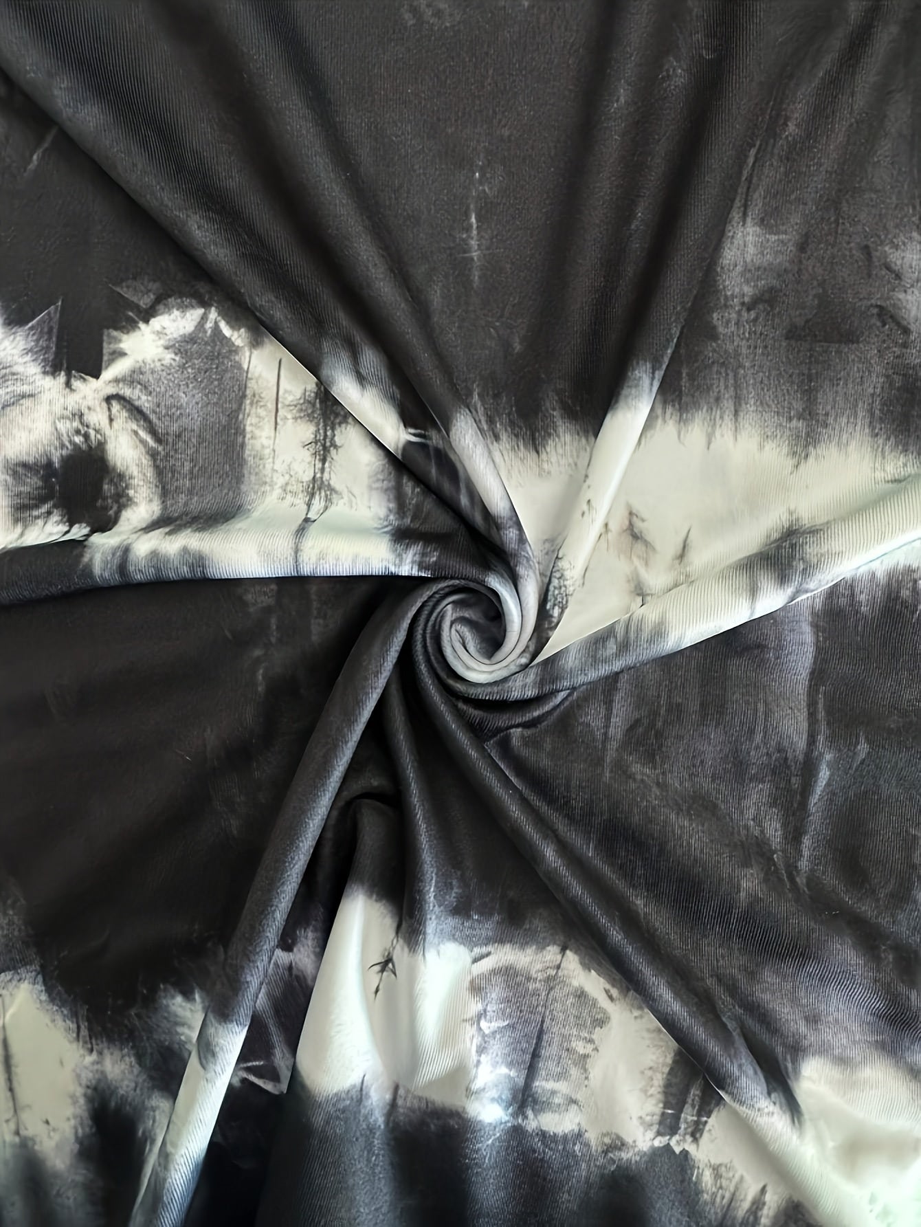 Женская майка без рукавов с тай-дай, большой размер, черно-белая, повседневная летняя легкая