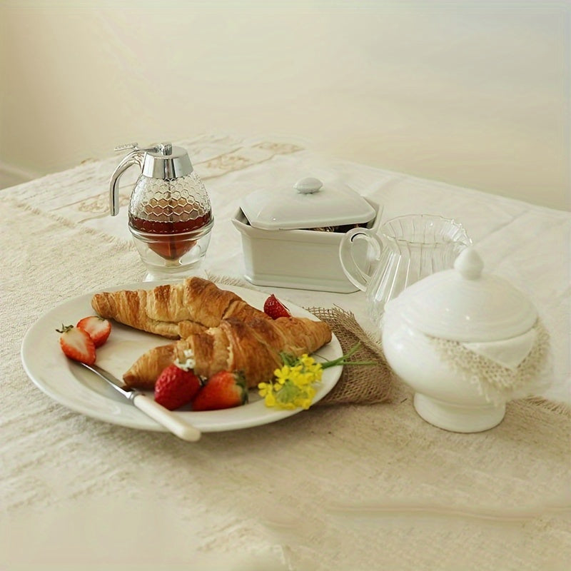 Dispensador de miel multifunción con estante de almacenamiento para jarabe, salsa y condimentos, de plástico reutilizable