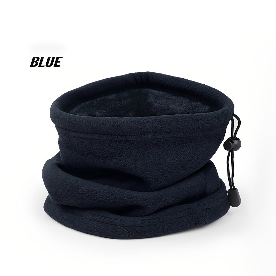 Adjustable Polar Fleece Neck Gaiter for Cycling Running Warm Thermal Multifunctional Hat