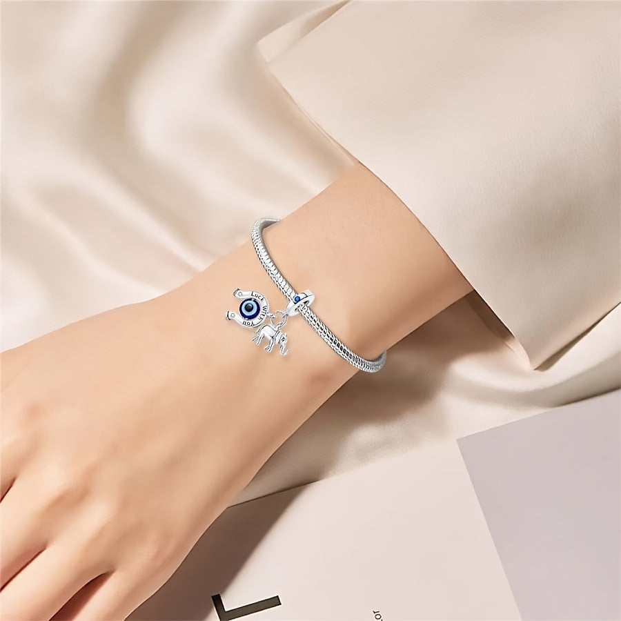 Подвеска-талисман с слоном из серебра 925 пробы с синтетической цирконией для изготовления украшений