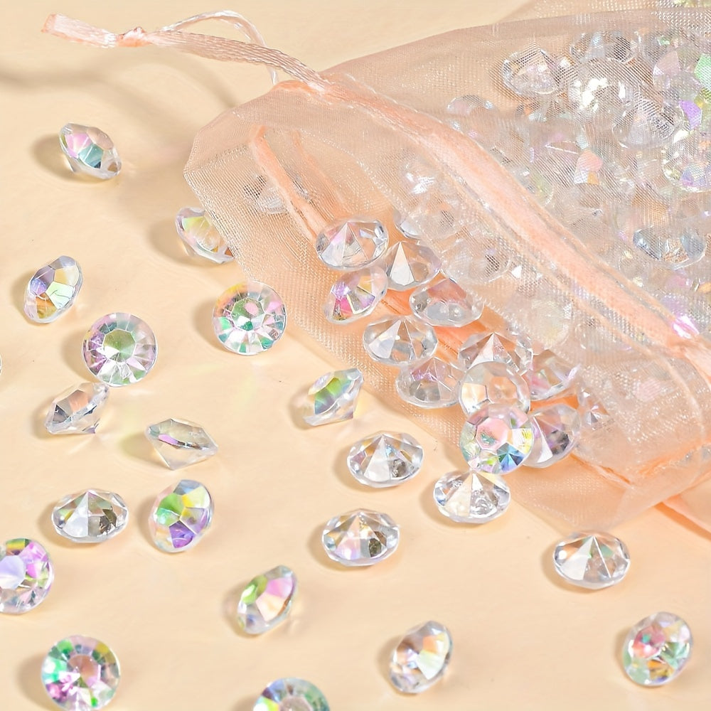 150 Pieces Acrylic Decorative Diamonds for Wedding Party Vase DIY Crafts