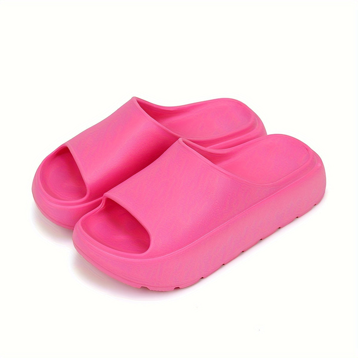 Women's Non-Slip Thick Platform EVA Slide Sandals Open-Toe Casual Pink