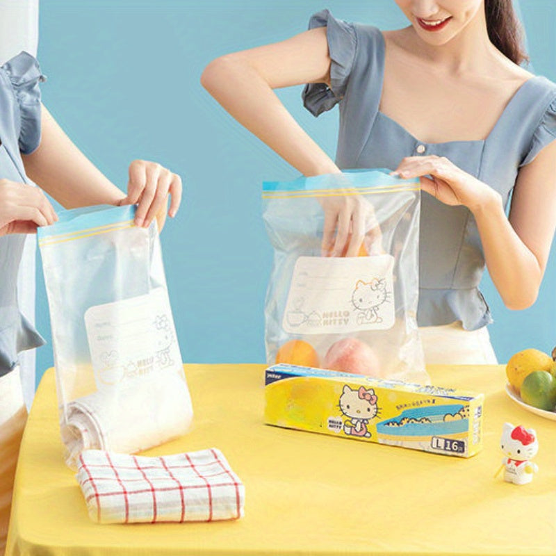 Self-Sealing Food Storage Bags Airtight Transparent Kitchen Organizer 1pc