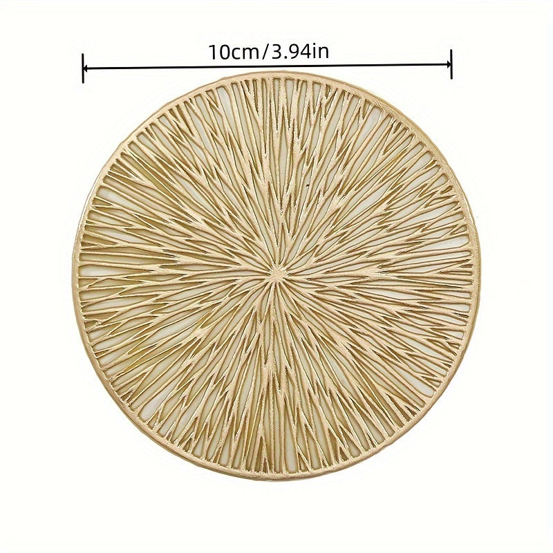 Set of 6 Fireworks Coasters PVC Washable Reusable Non-slip Heat Insulation for Coffee Wine Tea