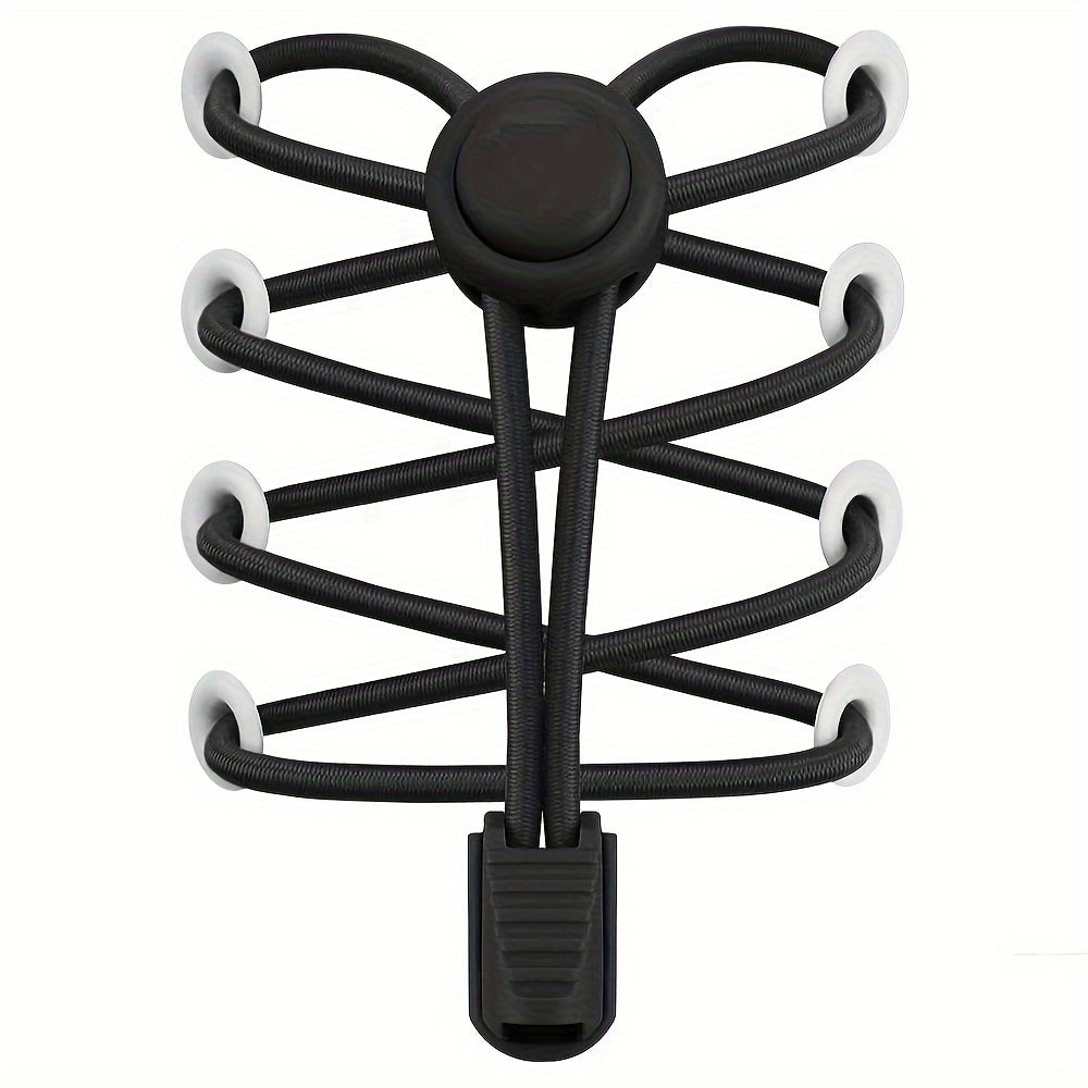 2PCS No-Tie Elastic Shoelaces for Sneakers Durable Stretchy Quick Lock