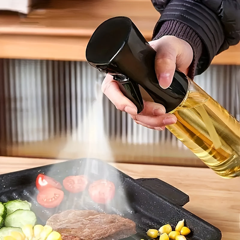 1-Pack Plastic Oil Spray Bottle, Portable Mister, BPA-Free, for Cooking and Grilling