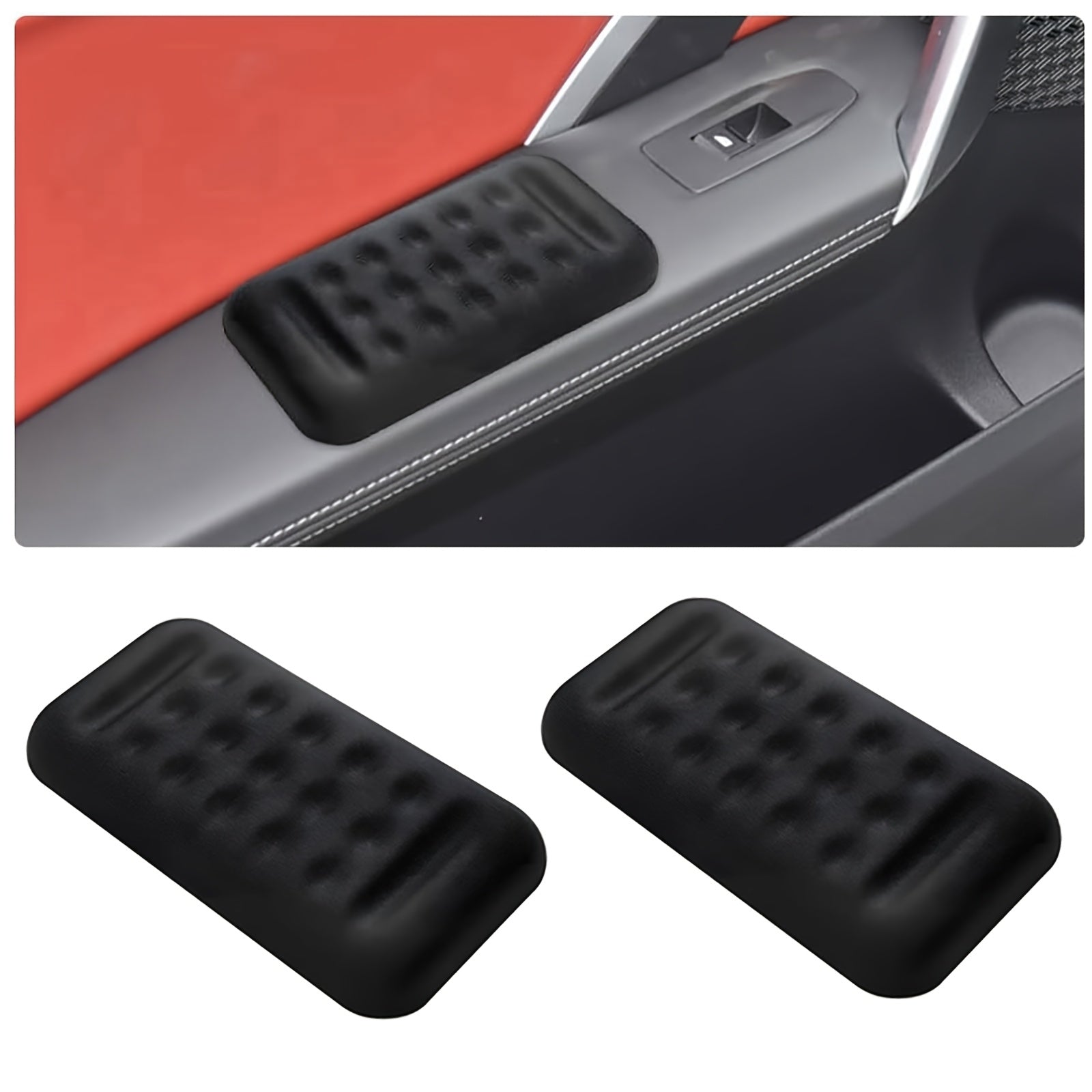 Universal Car Armrest Pad Memory Foam Support Fatigue Relief