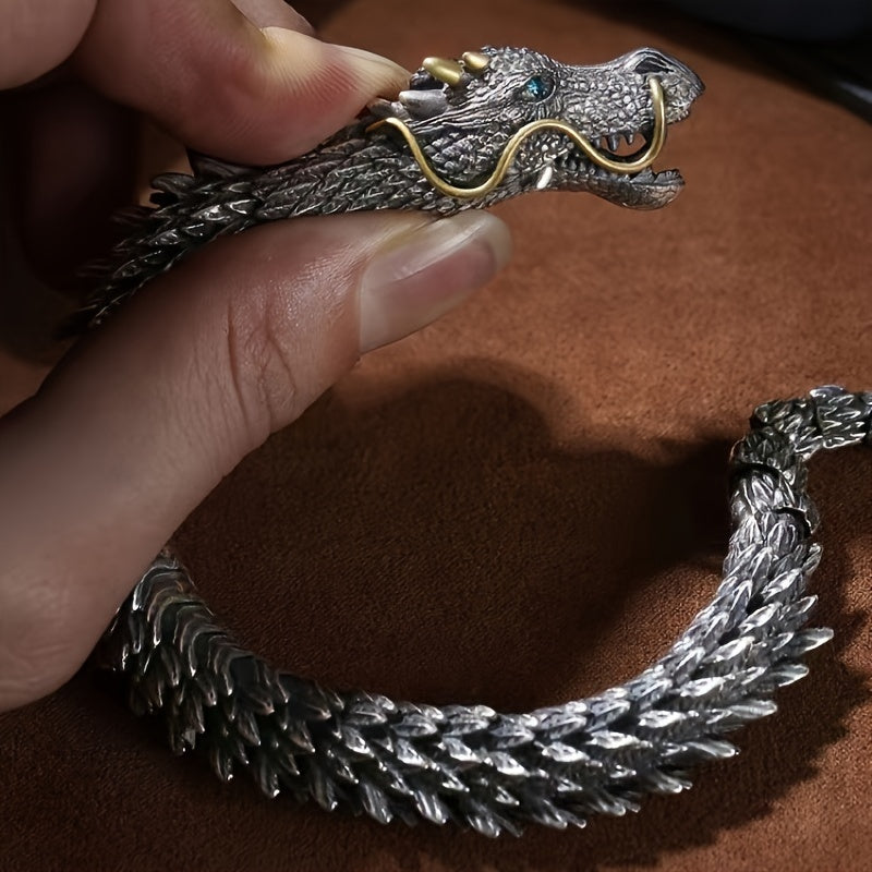 Men's Retro Dragon Head Bracelet Trendy Jewelry Gift for Men