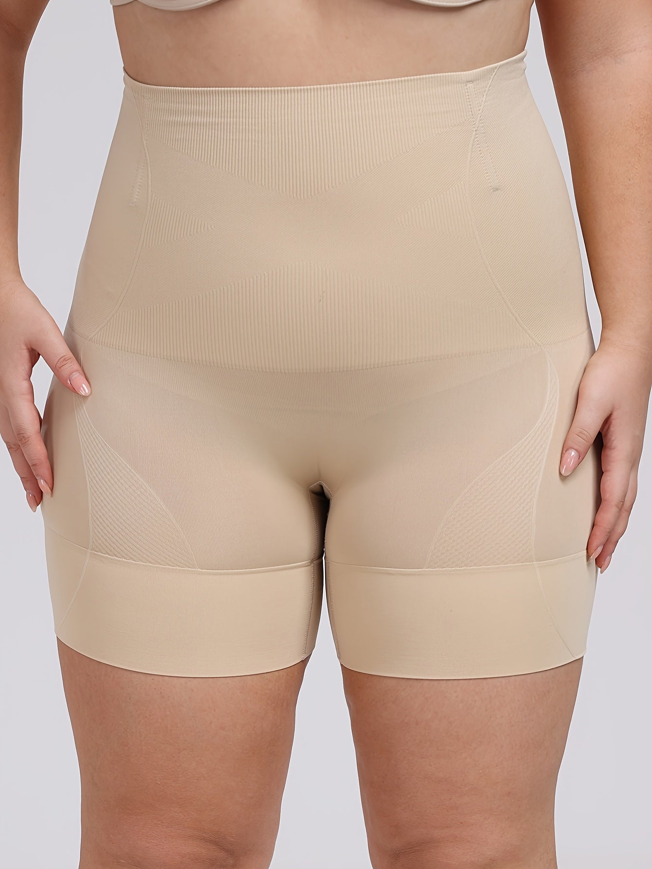 Women's Plus Size Seamless Shapewear Panties Tummy Control Butt Lift Nylon Spandex