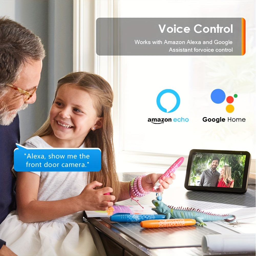 4K 8MP WiFi Security Camera with Human Detection Auto Tracking PTZ Night Vision Dual Lens Indoor Outdoor