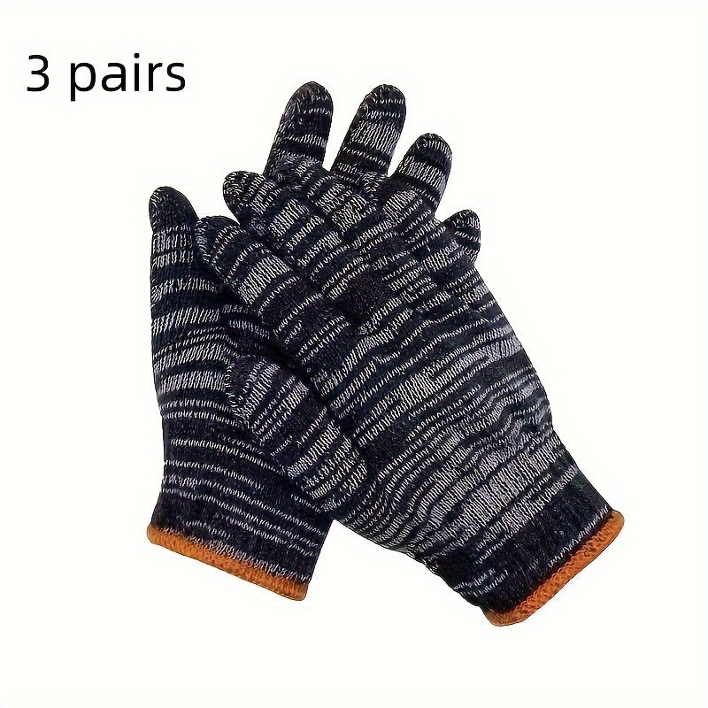 12 Pairs Breathable Thin Abrasion-Resistant Work Gloves for Gardening