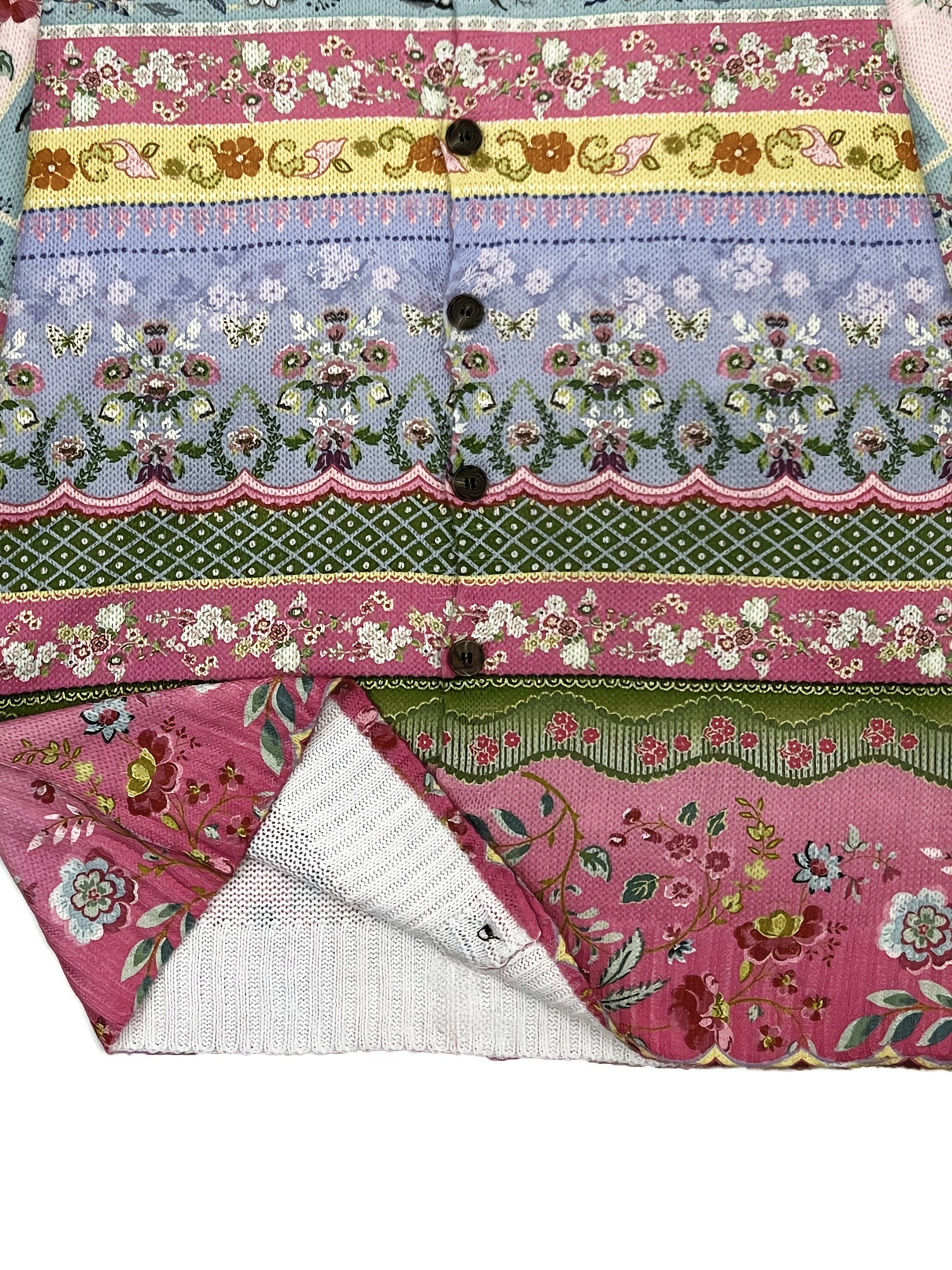 Plus Size Women's Floral Print Cardigan Lightweight Long Sleeve Sweater for Spring and Fall