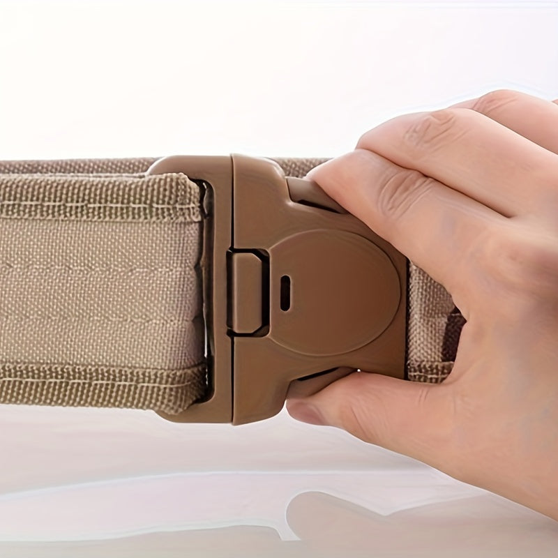 Unisex Camouflage Canvas Belt Tactical Military Style Adjustable Outdoor Belt