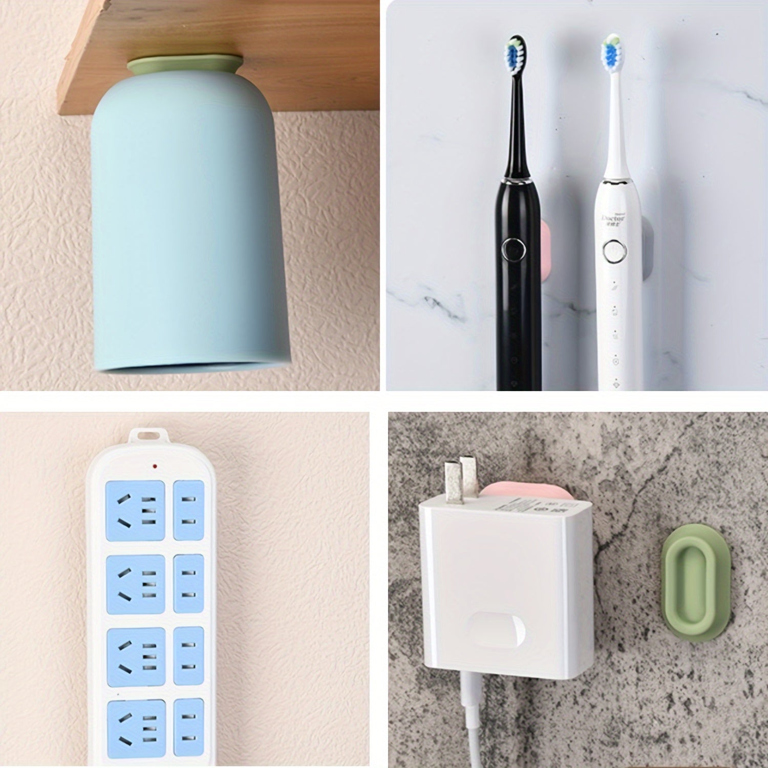 Doira shaklidagi magnit masofadan boshqarish tutqichlari 2, 5 yoki 10 dona to'plarda mavjud. Ushbu oddiy uslubdagi silikon devorga o'rnatiladigan tutqich amaliy bo'lib, qattiq yopishqoq anti-slip xususiyatiga ega, burg'ulash zaruratini bartaraf etadi.