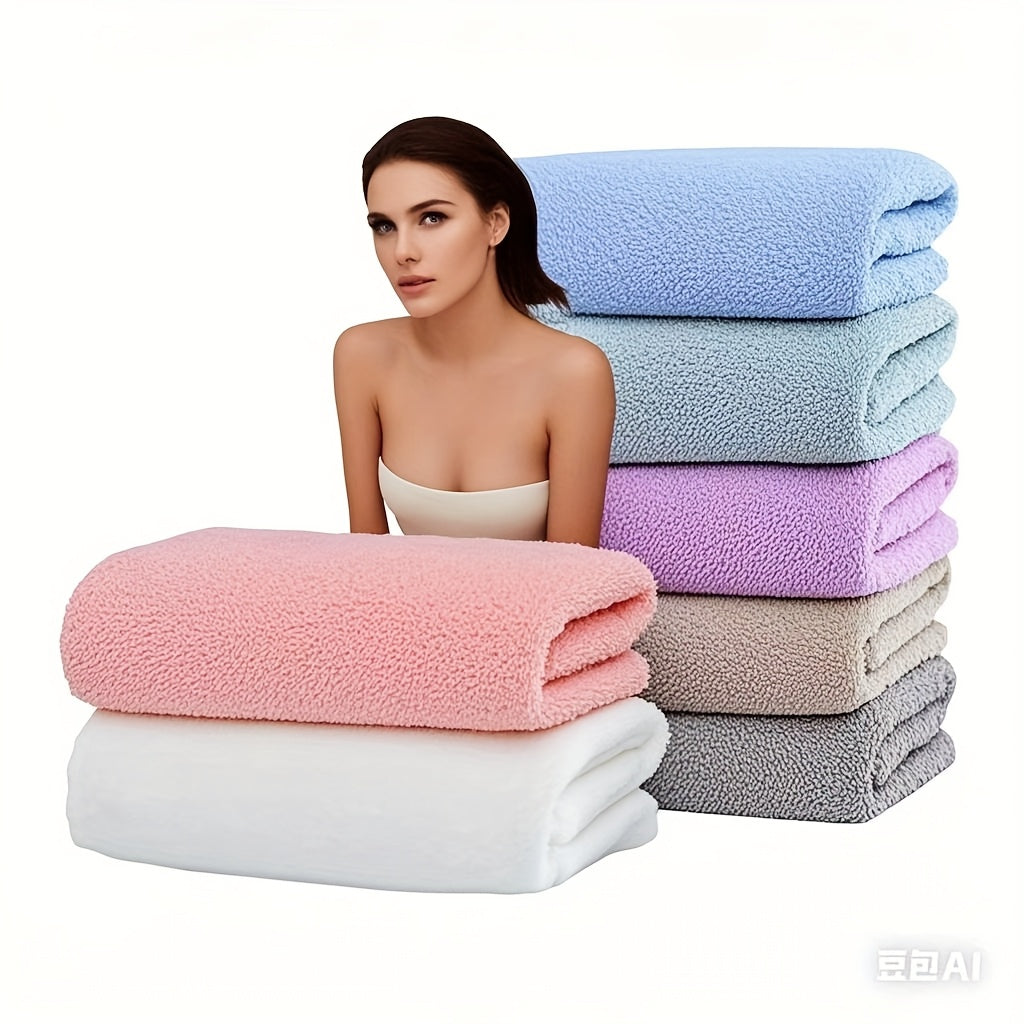 Ultra-Yumshoq Mikrofiber Sochiq (34.01x73.99 sm) - Singdiruvchi, Tez Quruq, Rang O'zgarmas - Tanaga, Sportga, Yoga, Spa, Sport Zali, Oshxona, Avtomobil uchun Ideal - Ko'k, Pushti, Binafsha, Kulrang, Oq