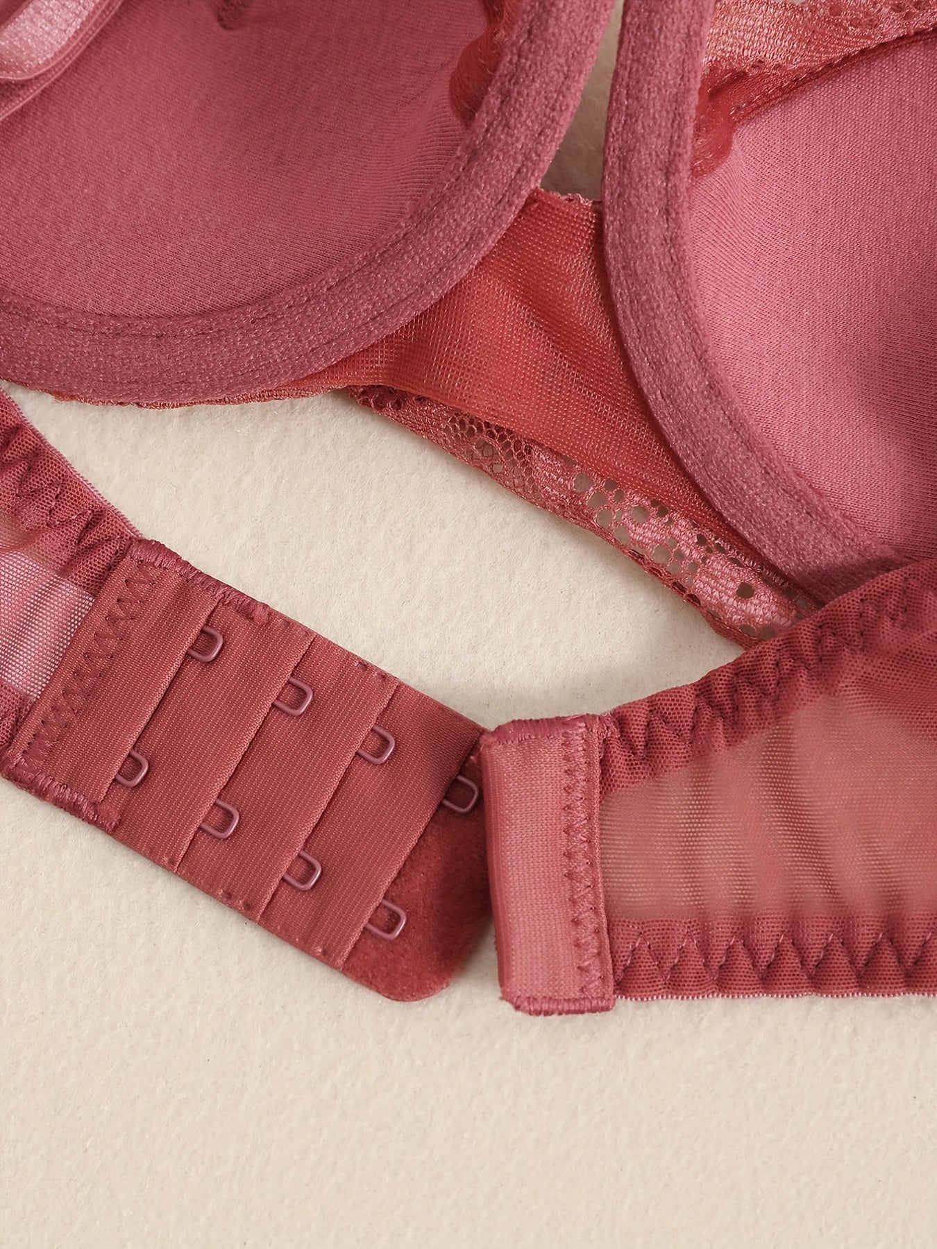 Women’s Lace Padded Bra Set Underwire Comfortable Lingerie