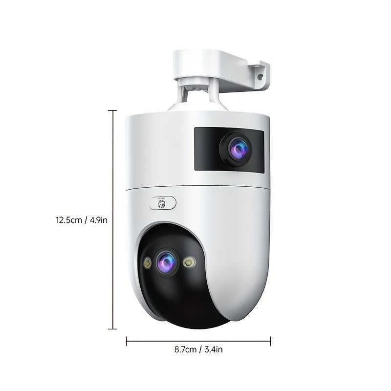 Wireless Security Camera HD 5G WiFi Night Vision Motion Detection Dual Lens App Controlled