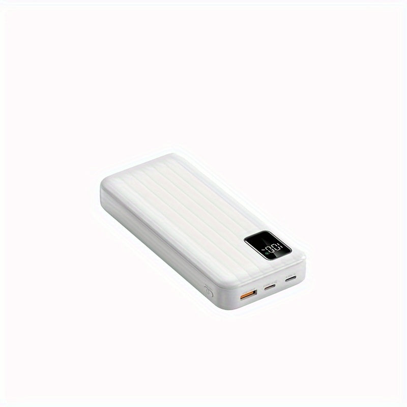 20000mAh Portable Power Bank with 22.5W Fast Charging USB Type-C LED Display Dual Input Output Compact