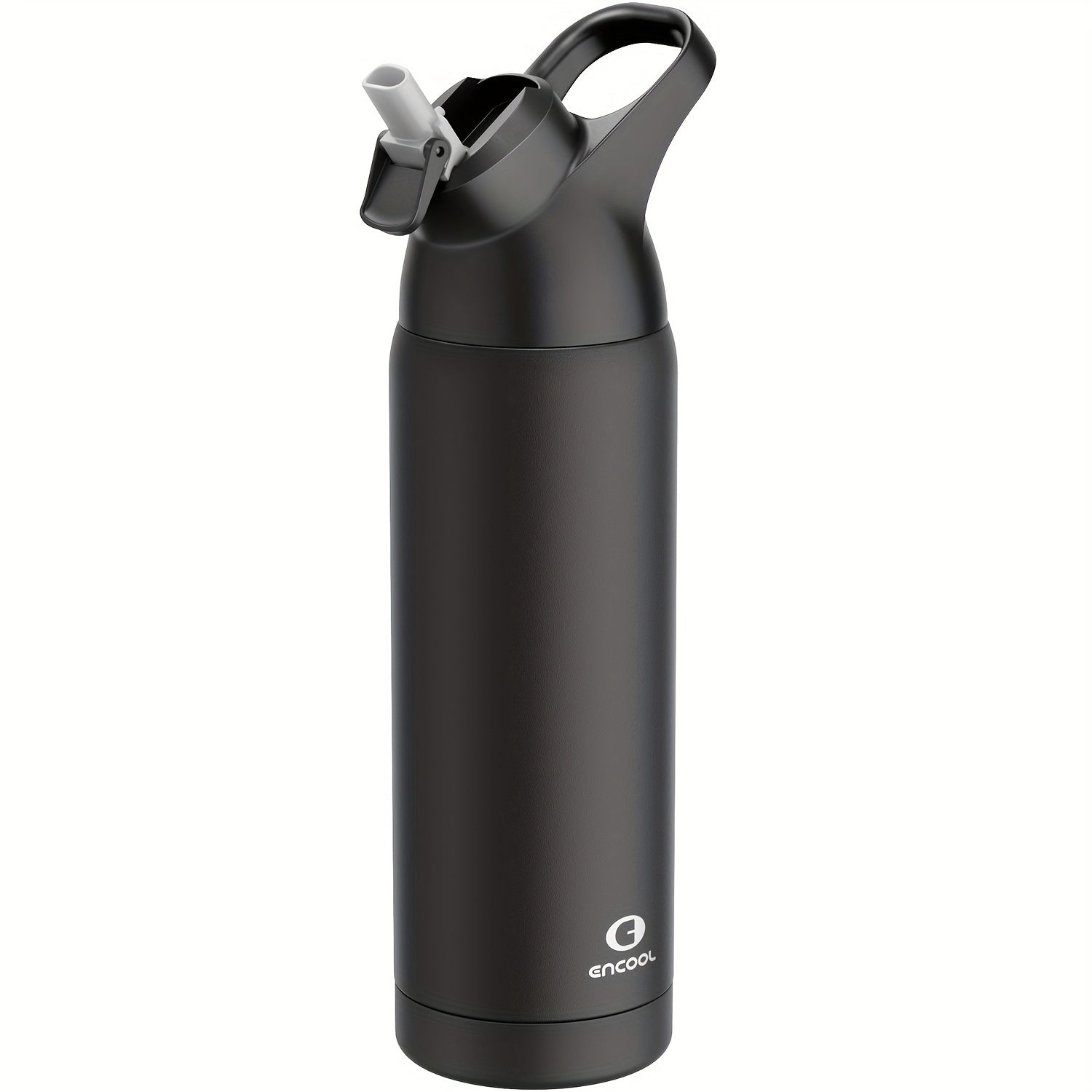 24oz Stainless Steel Water Bottle with Leak-Proof Tritan Lid and Carry Loop