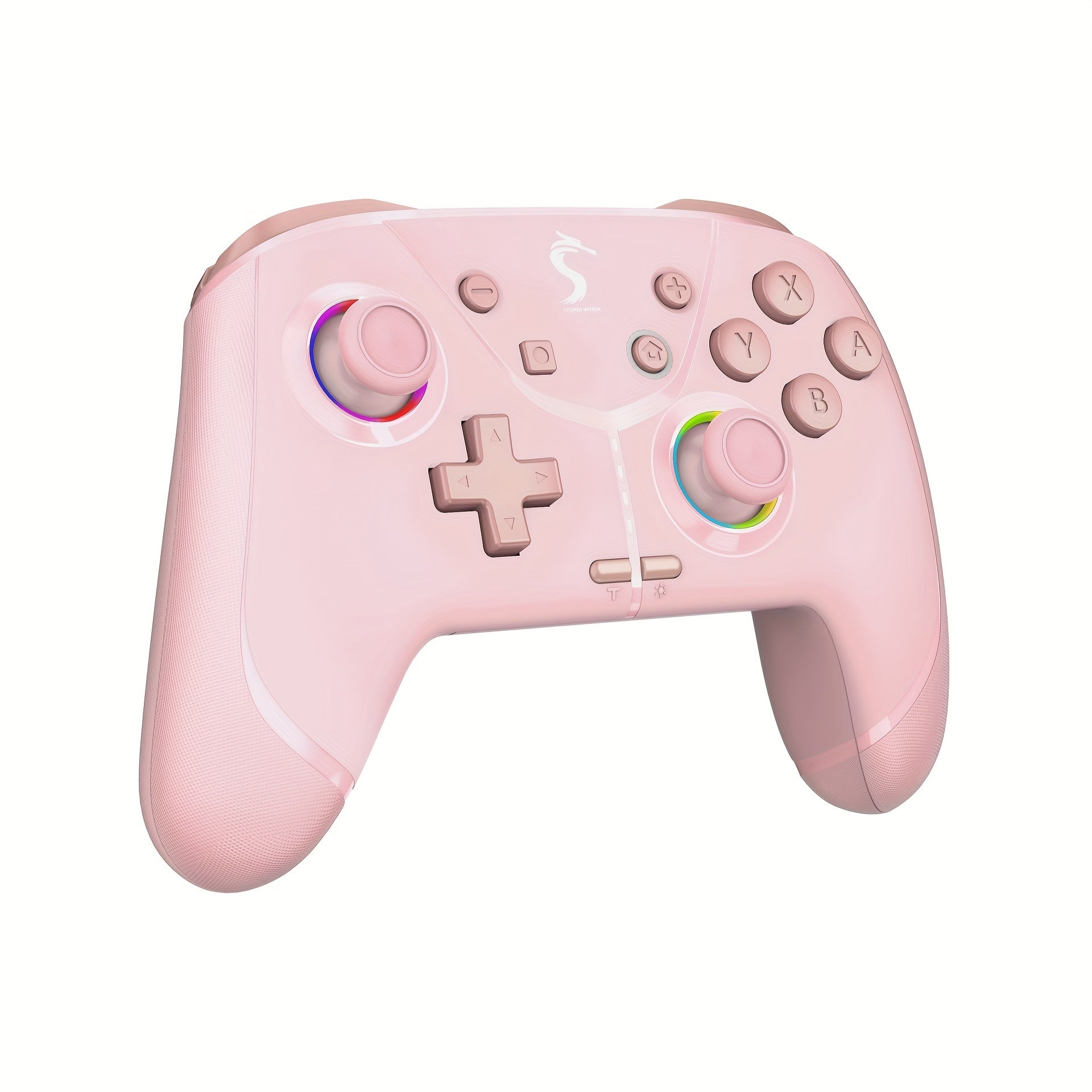 Wireless Game Controller with RGB Lights Dual Motors 6-Axis Gyro for Nintendo Switch Windows Android