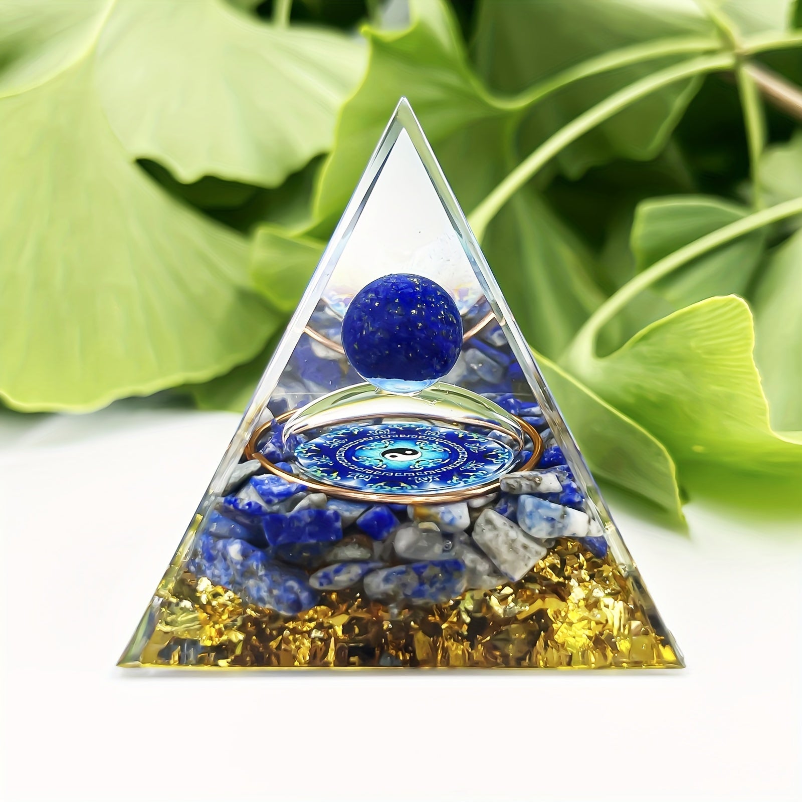 Amethyst Crystal Pyramid for Positive Energy Stress Relief Meditation Healing Wealth Attraction