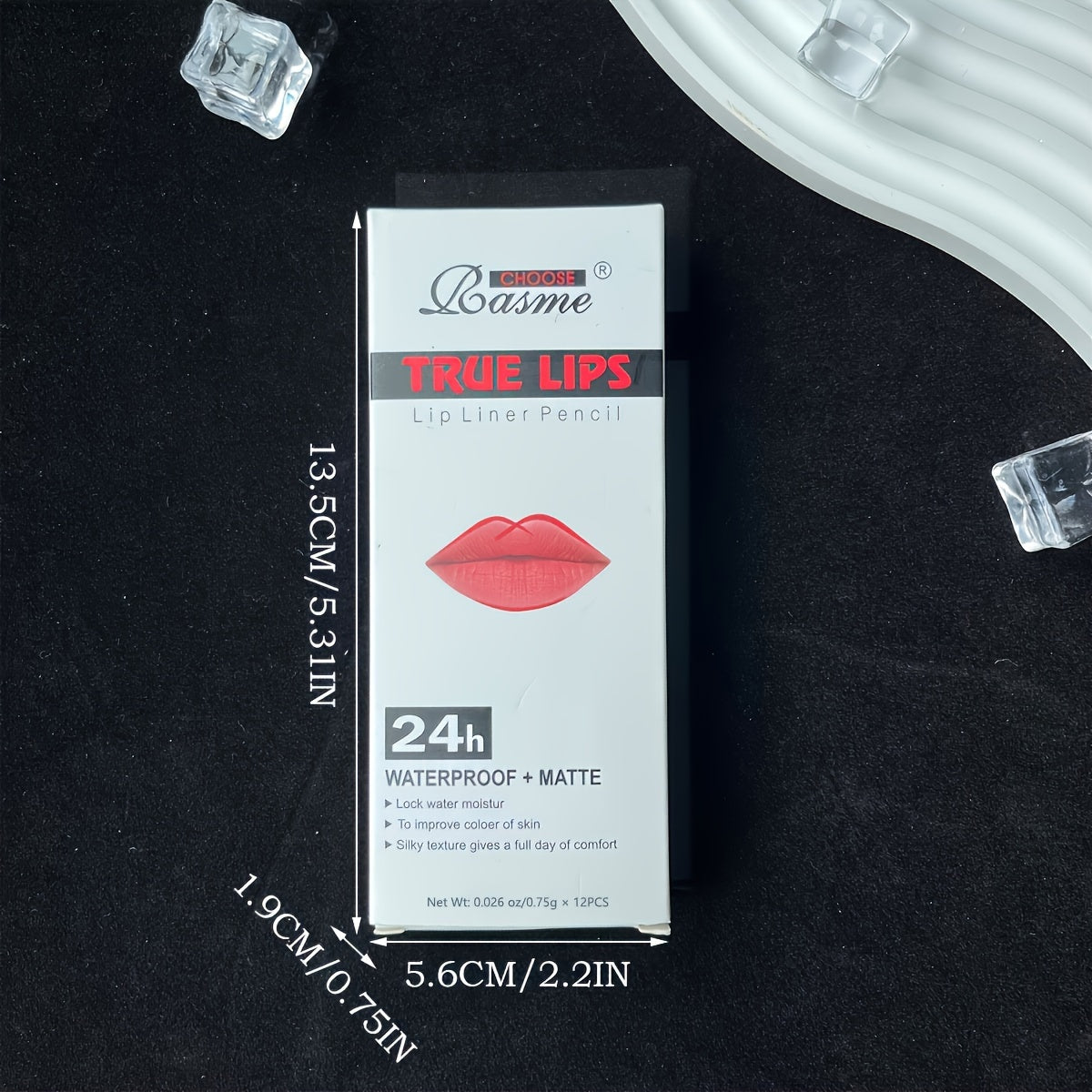 12pc Matte Lip Liner Pencil Set Long-Lasting Natural Red Tones for All Skin Types