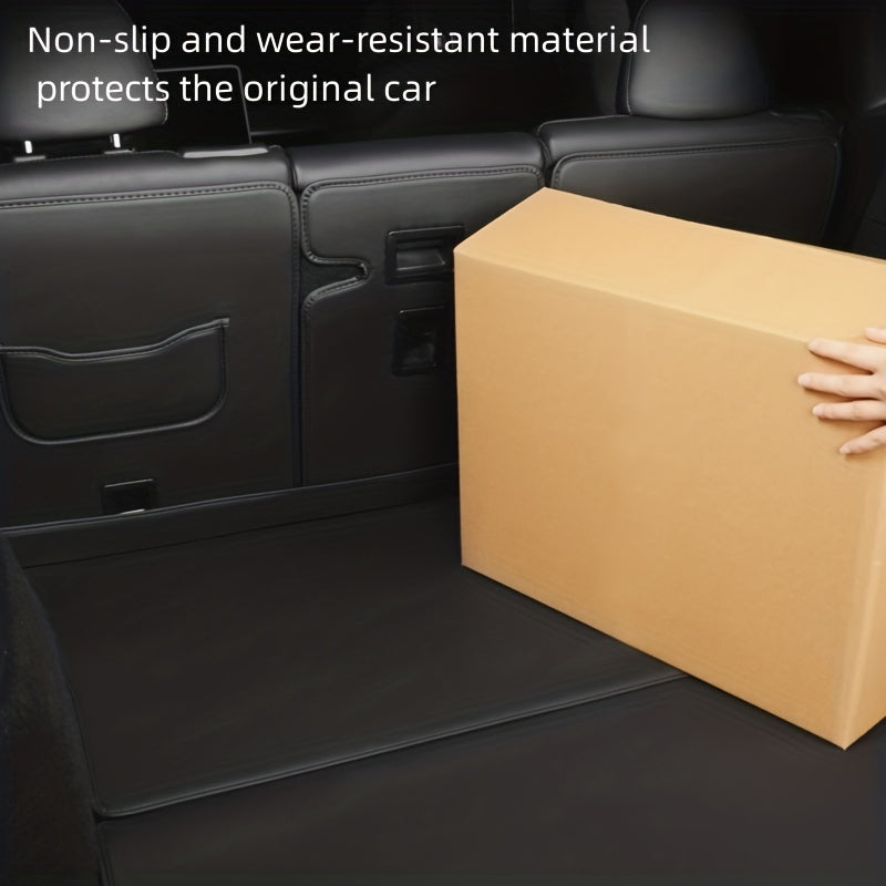 Car Trunk Protector Leather Mat for Tesla Model 3 Y Anti-Scratch Dust Guard 2pcs