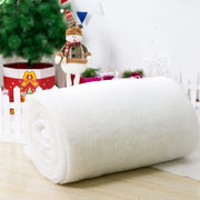 Artificial Snow Roll for Christmas Decorations and DIY Projects White Thick Fake Snow Cover