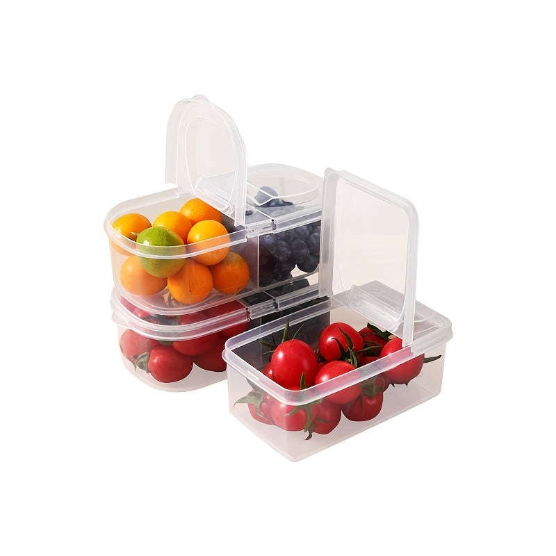 Large Capacity Food-Grade PP Storage Container with Handle for Fruits and Vegetables