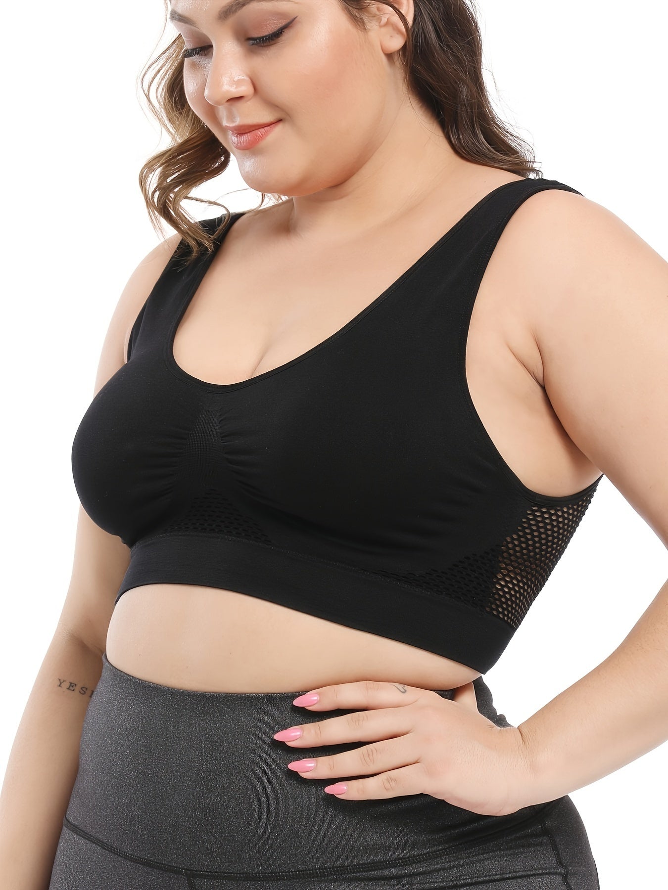 Women’s Seamless Plus Size Bras with Removable Pads Pack of 5