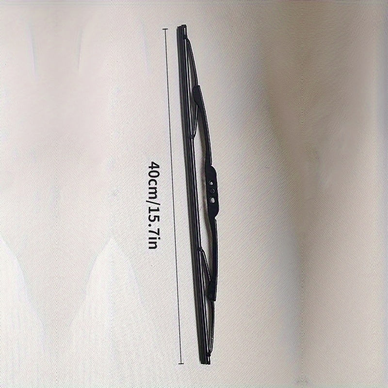 Черная металлическая щетка-стеклоочиститель с натуральной резиной для всех автомобилей с U-образным крюком