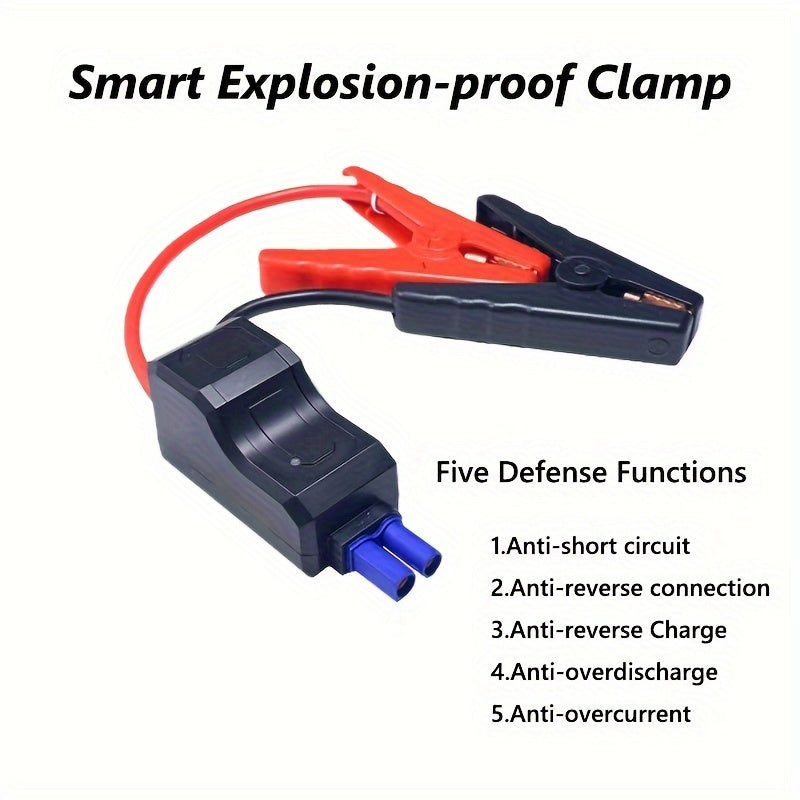 Portable Car Jump Starter Emergency Booster for Petrol Diesel Vehicles Black or Red