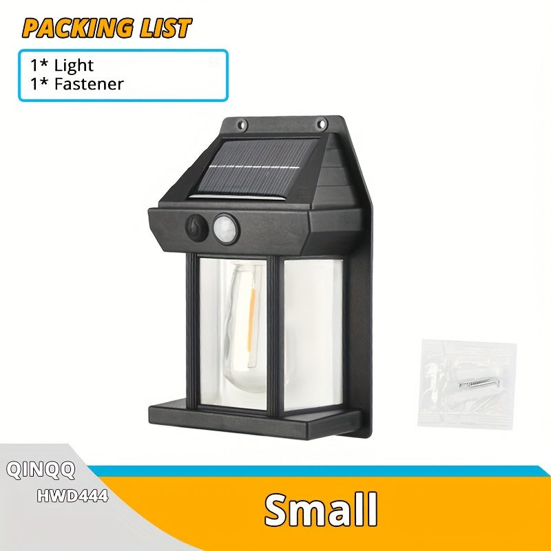 Luz de pared solar con sensor de movimiento y modos ajustables