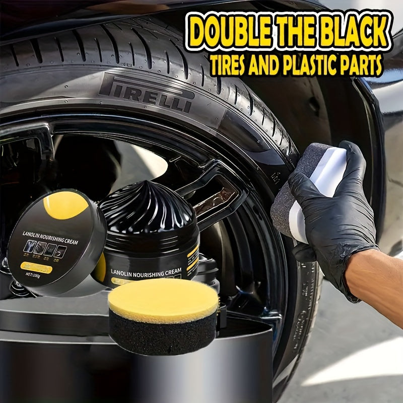 Cera de brillo de neumáticos premium para coches, motocicletas y bicicletas