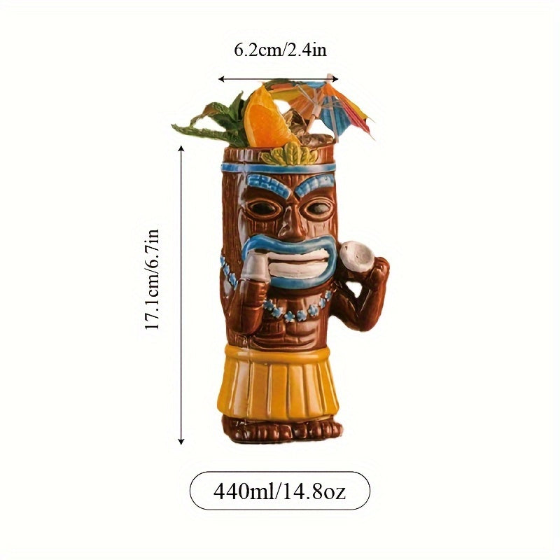 Hawaiian Tiki Cocktail Mug for Bars, Restaurants, Home Use