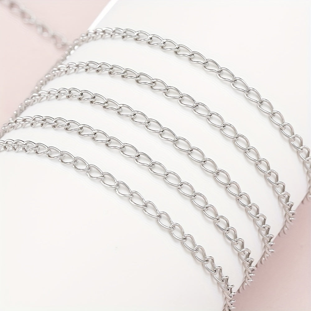 10m Stainless Steel Jewelry Chain for Crafting Necklaces and Bracelets