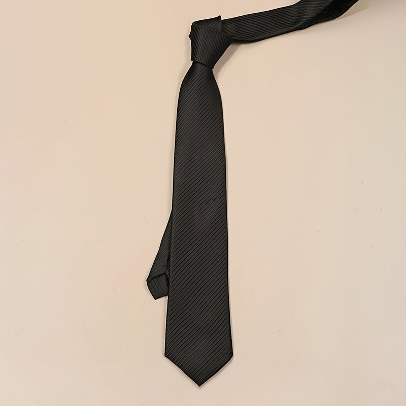 Erkaklar uchun toʻliq rangli chiziqli galstuk, toʻy, ishbilarmonlik, kundalik sovgʻa