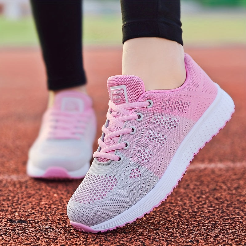 Women's Casual Mesh Sneakers, Lightweight Breathable Running Shoes