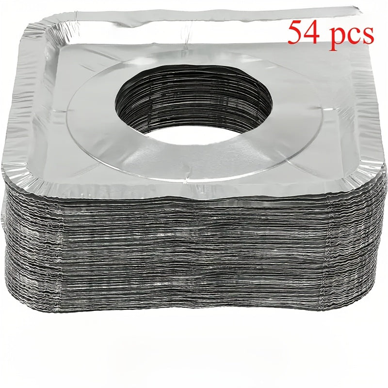 Одноразовые алюминиевые крышки для конфорок газовых и электрических плит, 18 или 54 штук