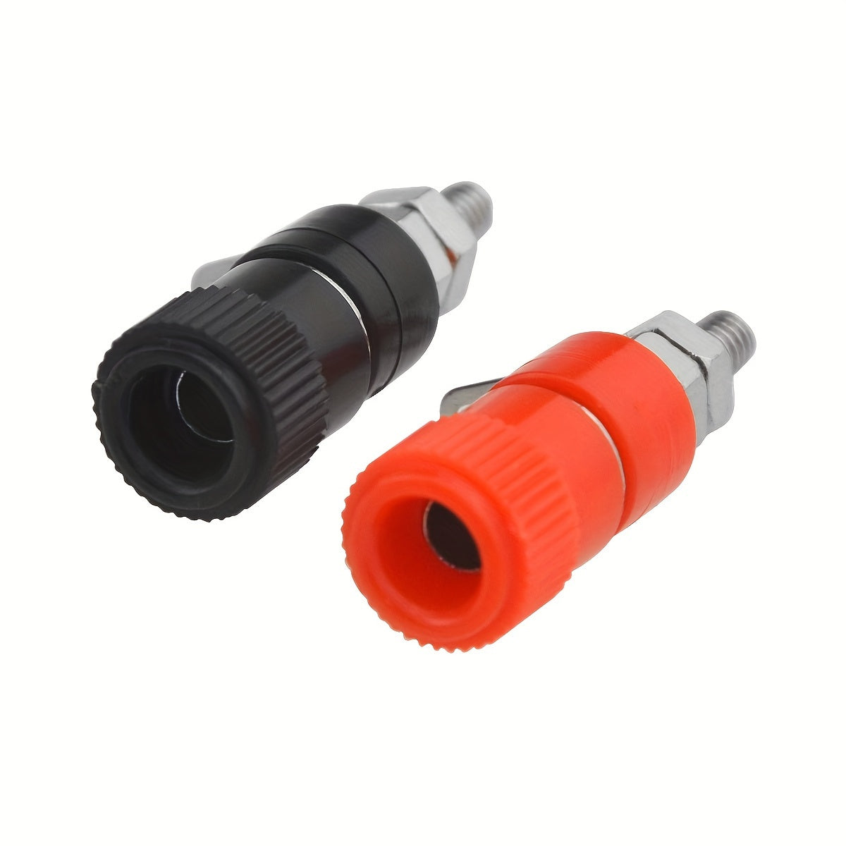 10 шт. тестовых гнезд для банана, разъемы с 4 мм штекерами, красные и черные, для аудио и электроники