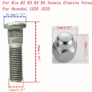 Car Steel Wheel Hub Bolts and Nuts Replacement Parts for Vehicles