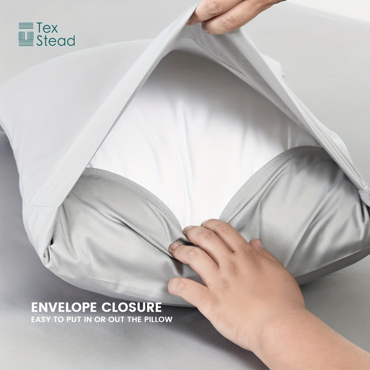 Pink Bamboo Fiber Pillowcases Set Soft Breathable Hypoallergenic Machine Washable