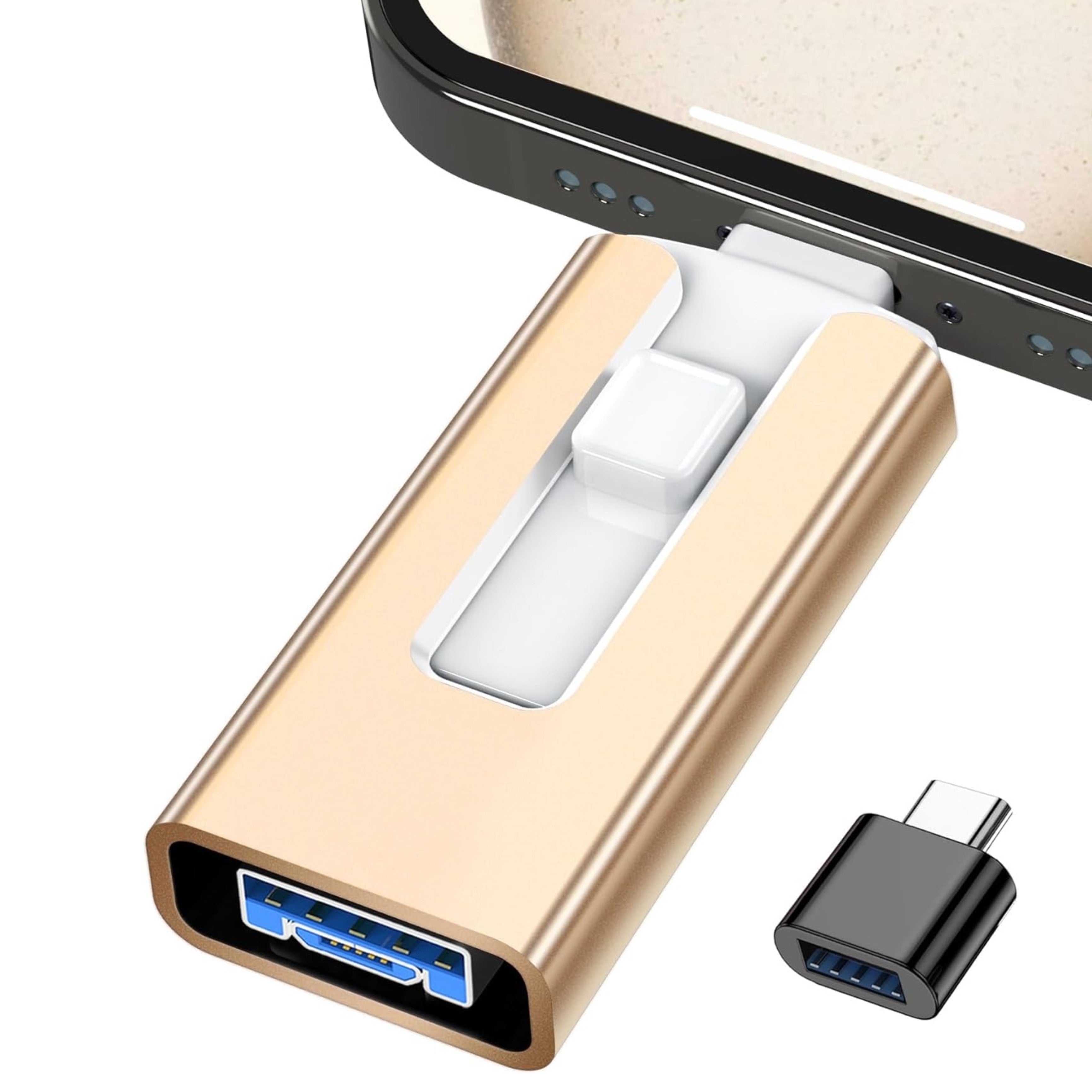 MFi Certified iPhone Photo Stick 64GB 128GB 256GB USB 3.0 External Storage